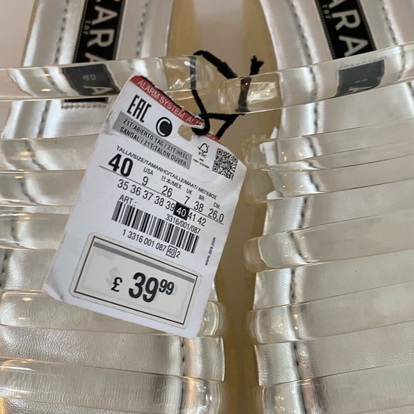 Zara gummy sandals new - Picture 2 of 8